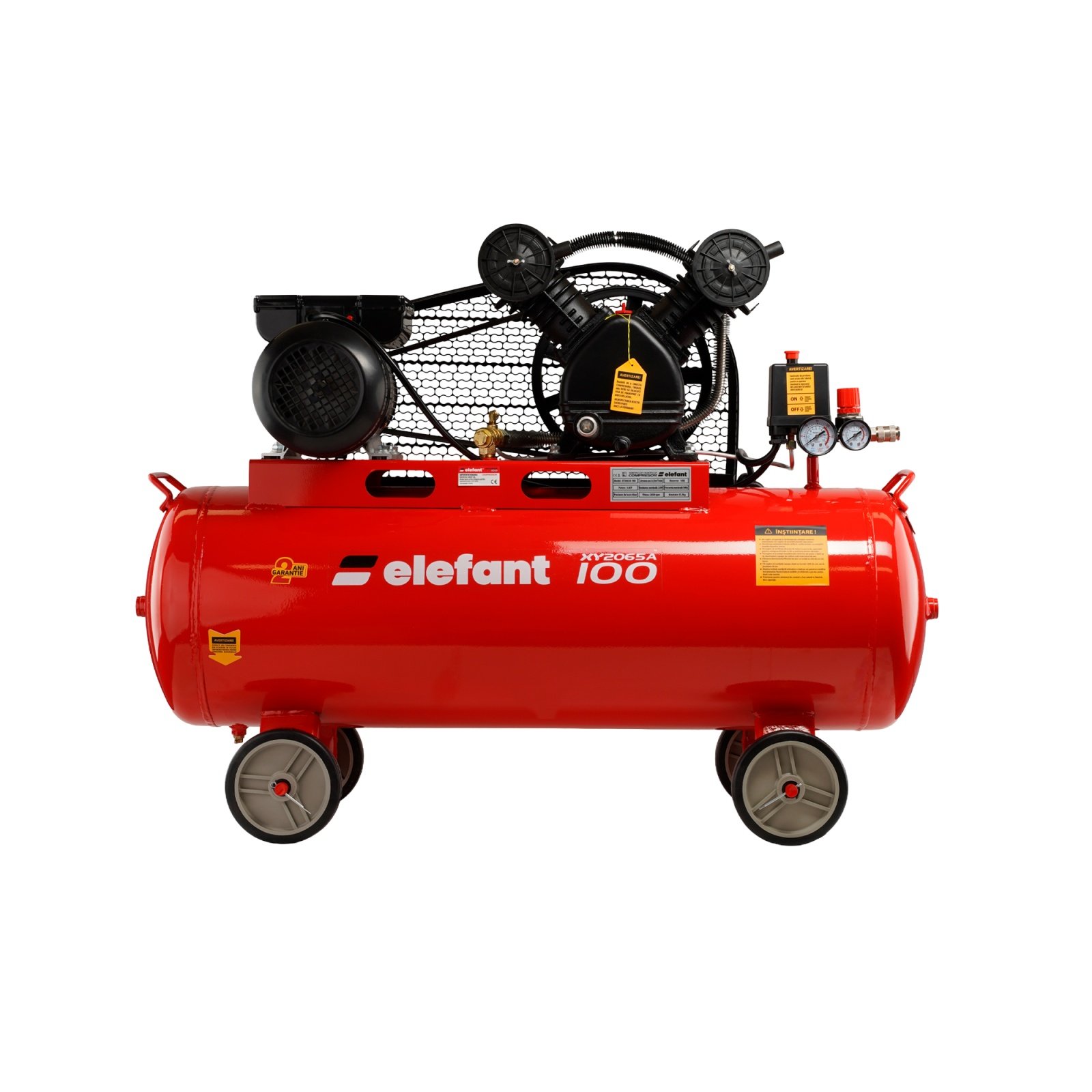 XY2065A-100 Въздушен компресор 100L ELEPHANT, 3 к.с., 8 BAR, 0,33 м3/мин. 06097042