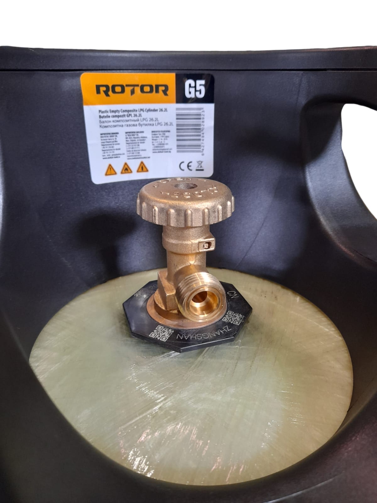LPG Композитна газова бутилка 26.2 литра фибростъкло, G5 ROTOR