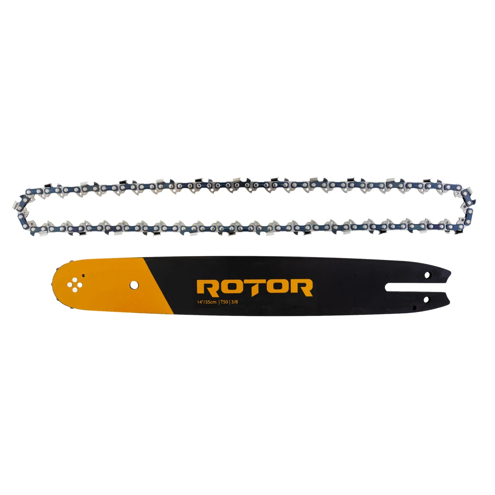 Комплект шина и верига 14"/35 см, стъпка 3/8, 25 зъба, 50 звена, 1.3 мм, ROTOR