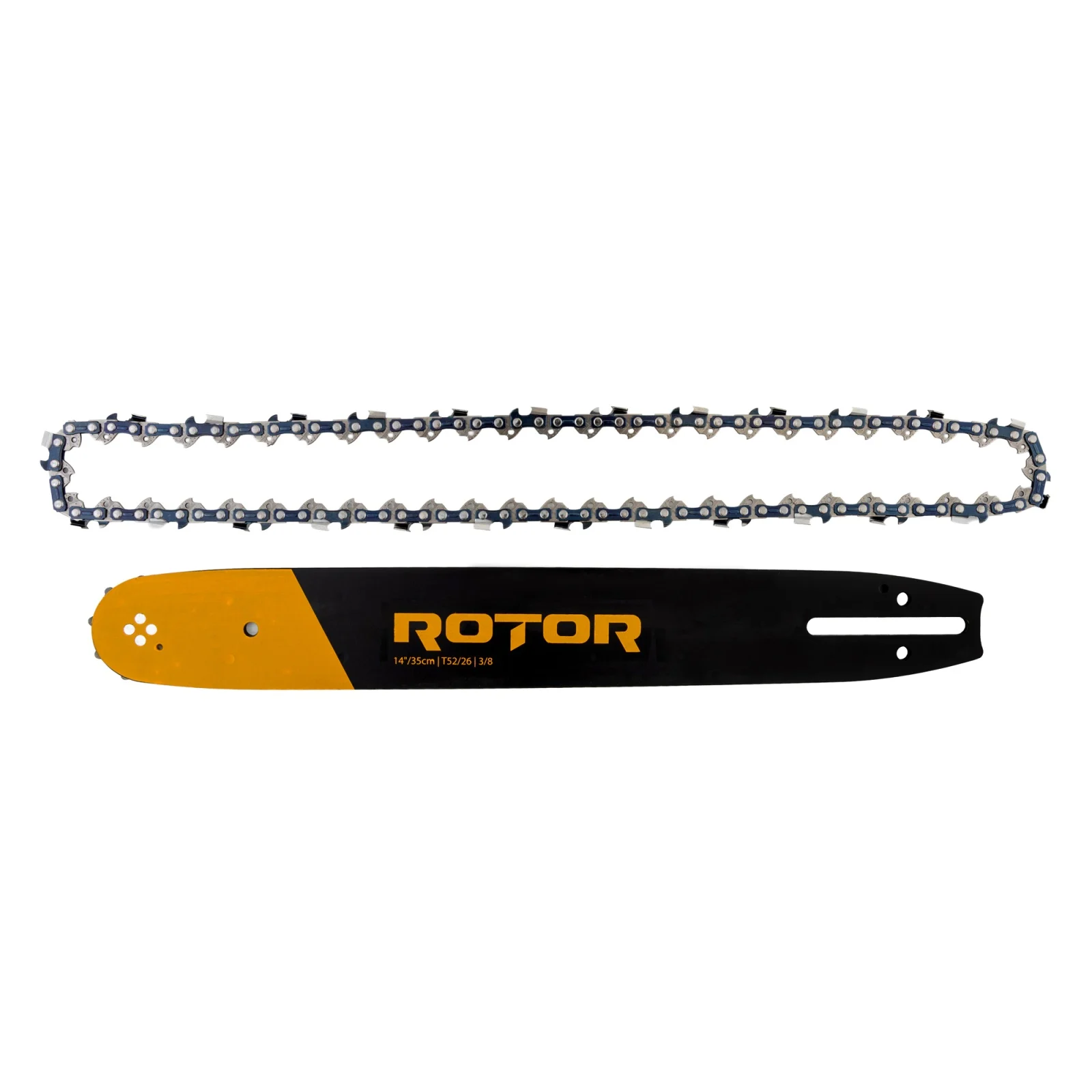 Комплект шина и верига 14"/35 см, стъпка 3/8, 26 зъба, 52 звена, 1.3 мм, ROTOR