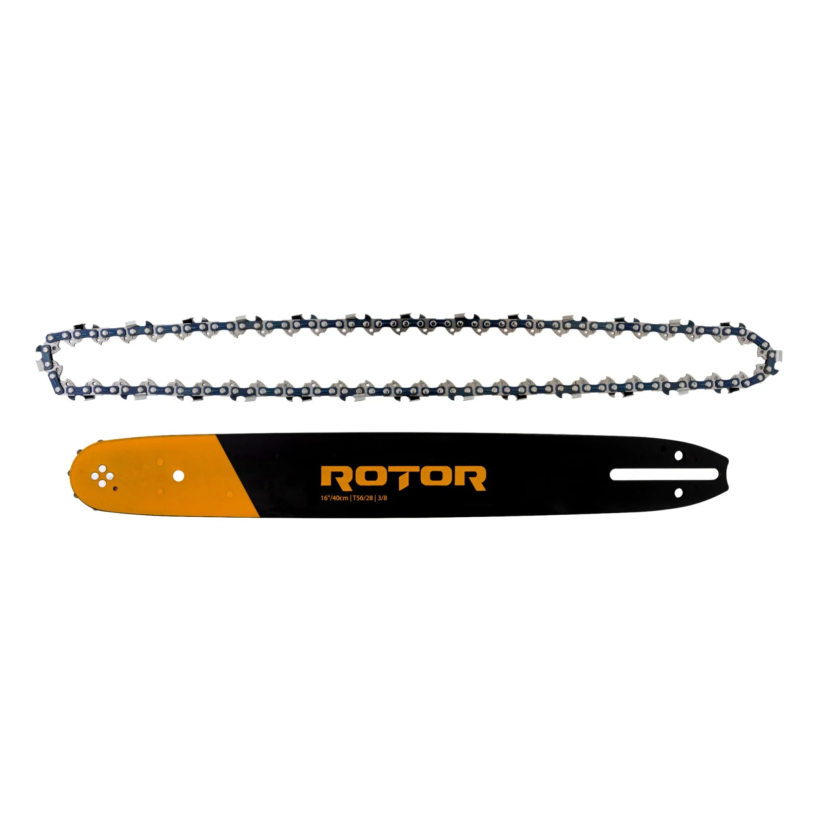 Комплект шина и верига 16"/40 см, стъпка 3/8, 28 зъба, 56 звена, 1.3 мм, ROTOR