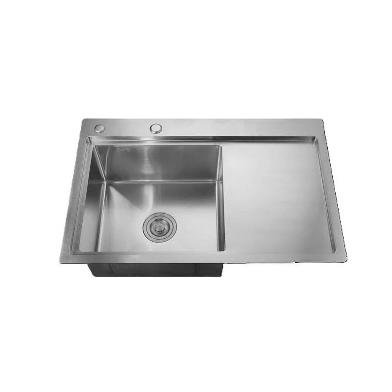 MIXXUS HM7849L-215 Кухненска мивка, Chrome SUS304 (3.0/0.8), от неръждаема стомана