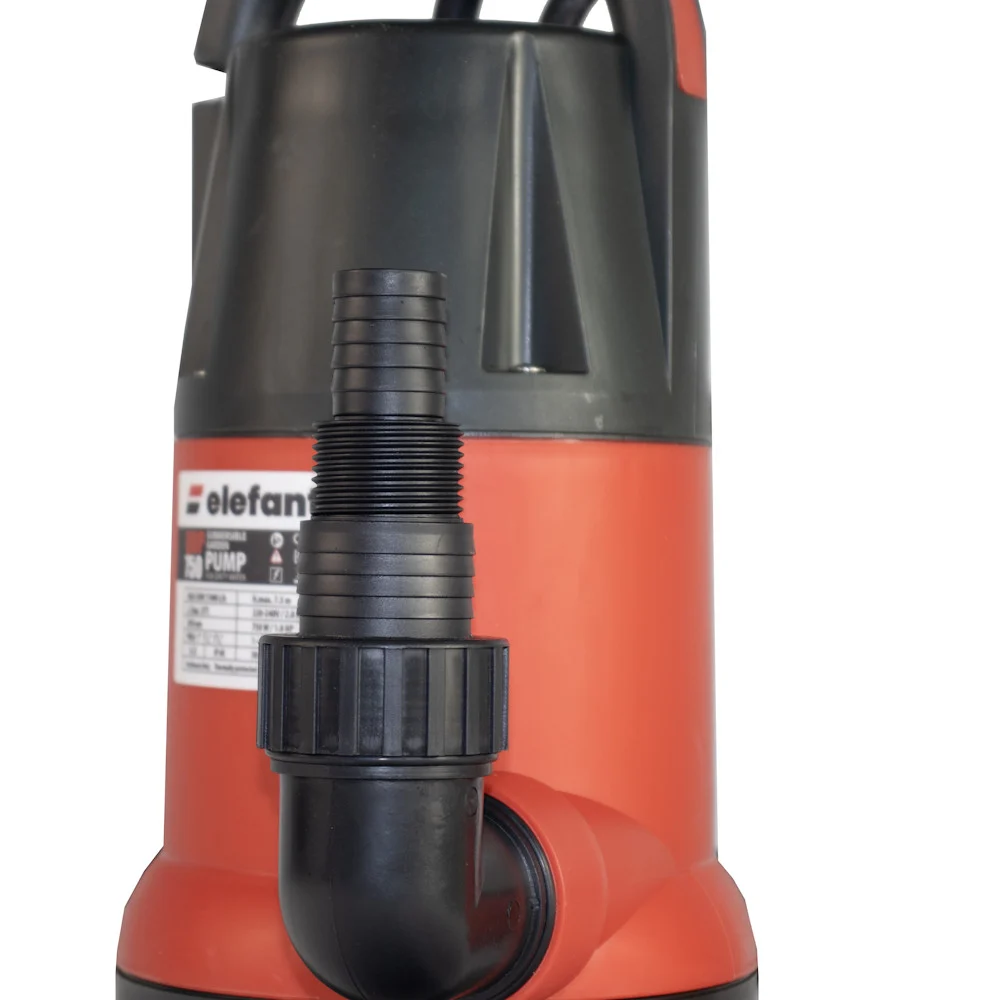 QDP750 потопяема помпа Elefant 750W, 1 цол, напор 7.5 м, дълбочина 7 м, 11000 л/ч *поплавък