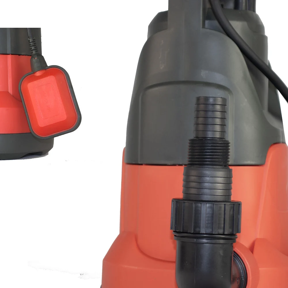 QTP900 потопяема помпа Elefant 900W, 1 цол, напор 11 м, дълбочина 7 м, 15000 л/ч *филтърза чиста вода, филтър за мръсна вода, поплавък
