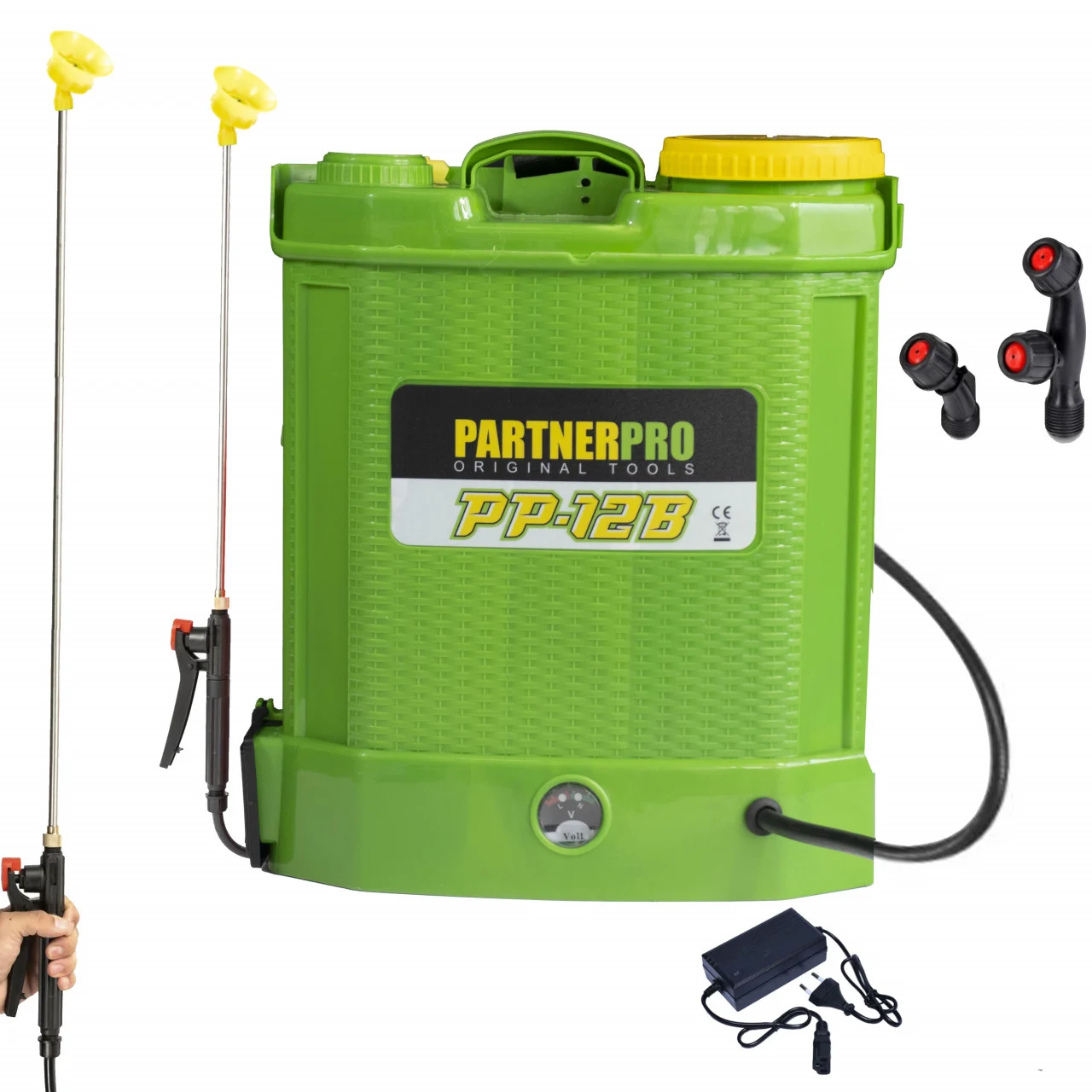 PP-16B Акумулаторна пръскачка 16 л. PARTNERPRO, 12V/8Ah, 3 вида дюзи