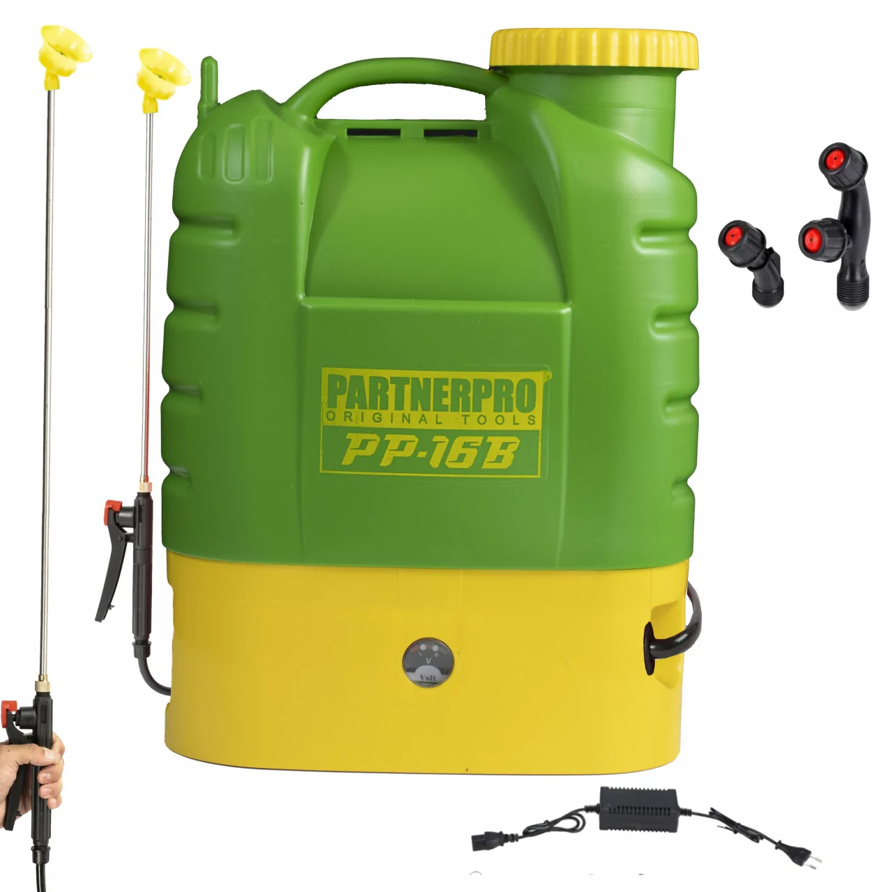 PP-16B Акумулаторна пръскачка 16 л. PARTNERPRO, 12V/8Ah, 3 вида дюзи
