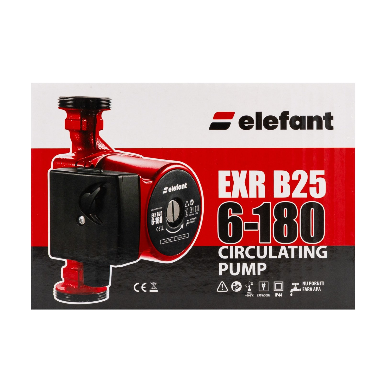 EXR B25 6-180 Циркулационна помпа с контролен панел ELEFANT 100W, 1 цол, RPA21