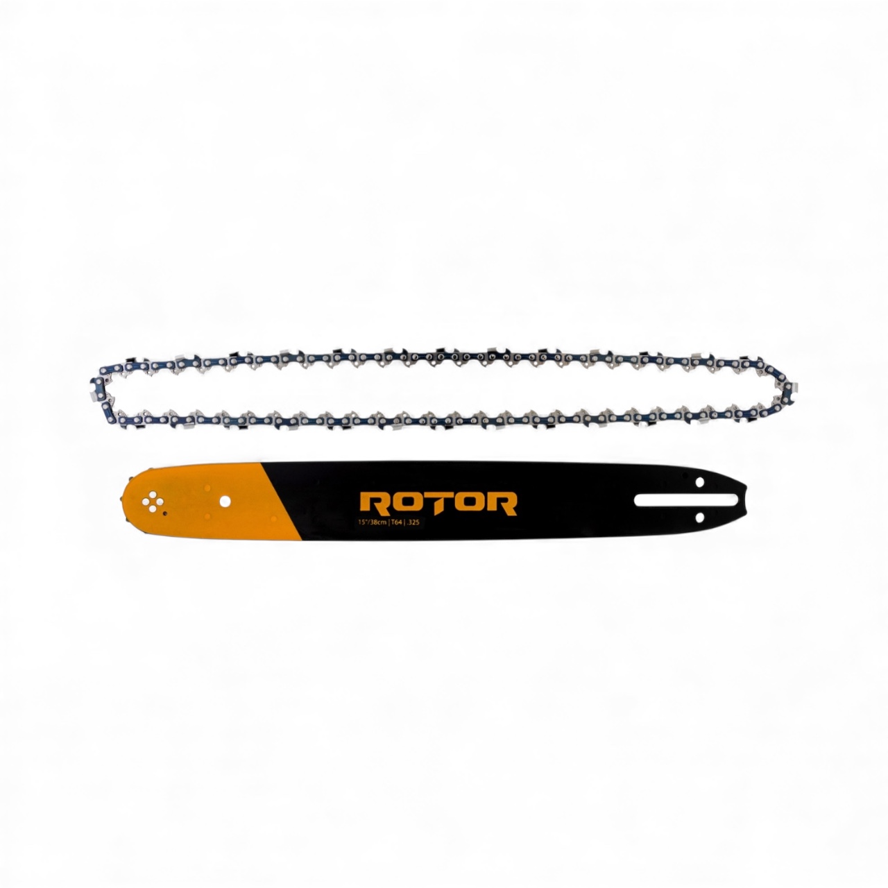 Комплект шина и верига 15"/38 см, стъпка 0.325, 32 зъба, 64 звена, 1.3 мм, ROTOR