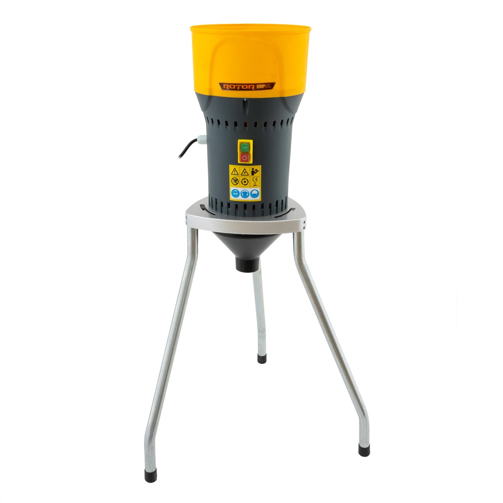 ROTOR RMP25L Електрическа фуражомелка, мелница за зърнени култури 1000W, 19000 об/мин, със стойка (крака)