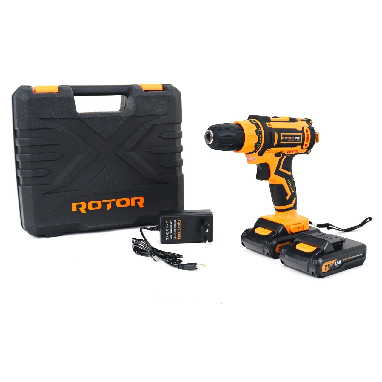 ROTOR RPA21 Акумулаторен винтоверт 21V, 30Nm, 2 батерии, куфар, зарядно