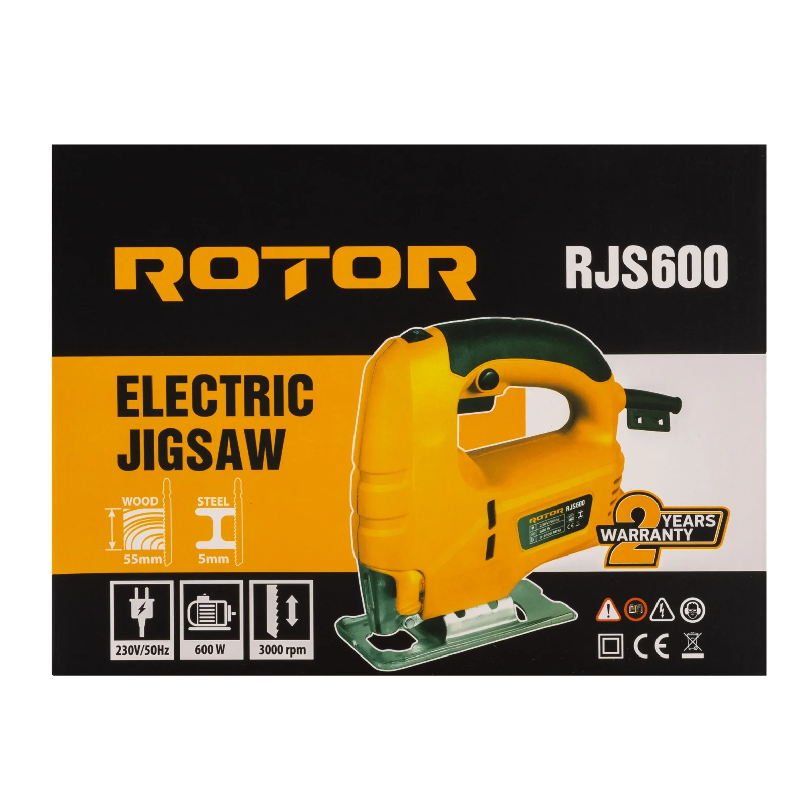 ROTOR RJS600 Прободен трион, 600 W, 3000 об/мин.
