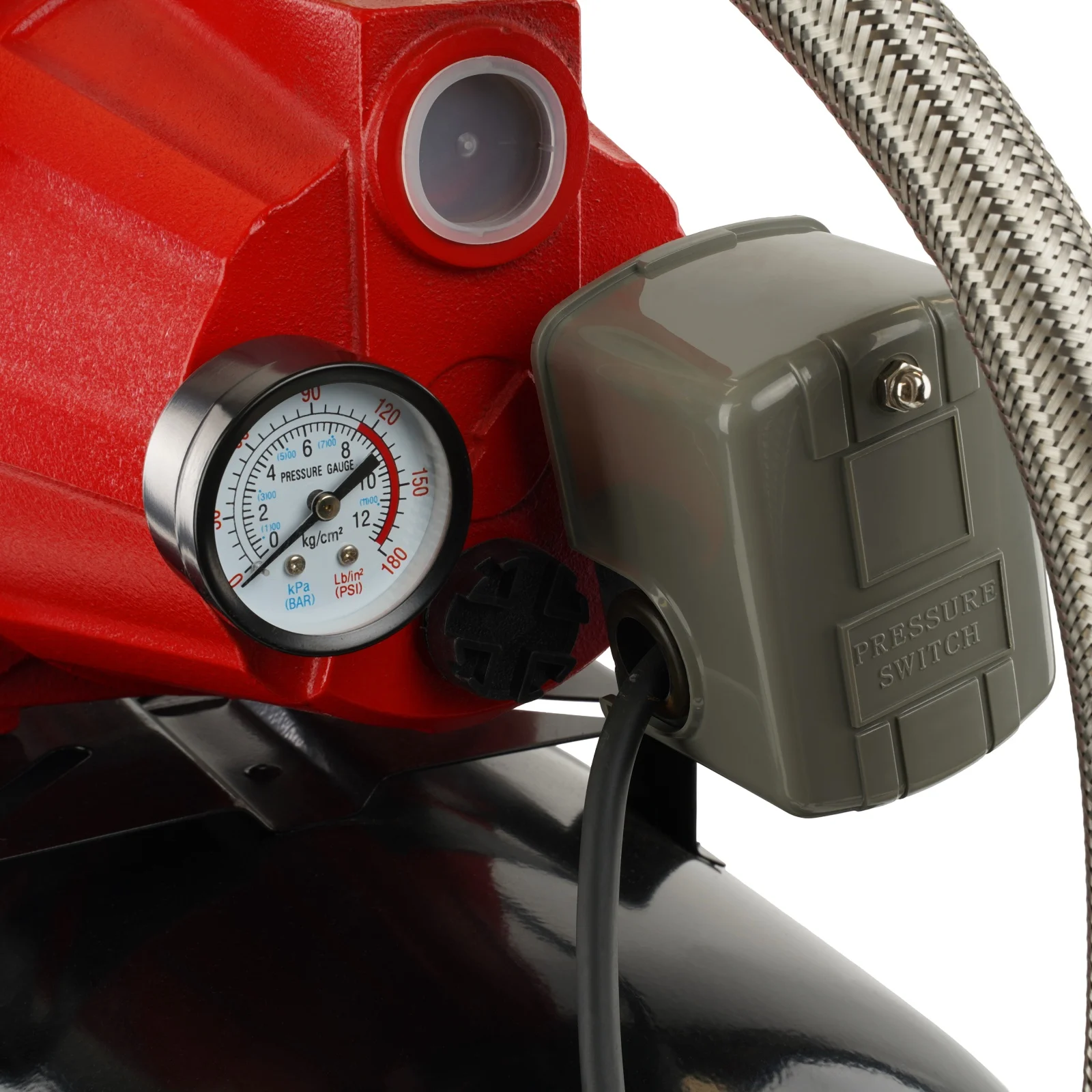 AQUATIC AUTOJET100S Хидрофорна помпа с цилиндричен съд, 1000 W двигател, 60 л./мин., резервоар 50 литра, STAINLESS STEEL