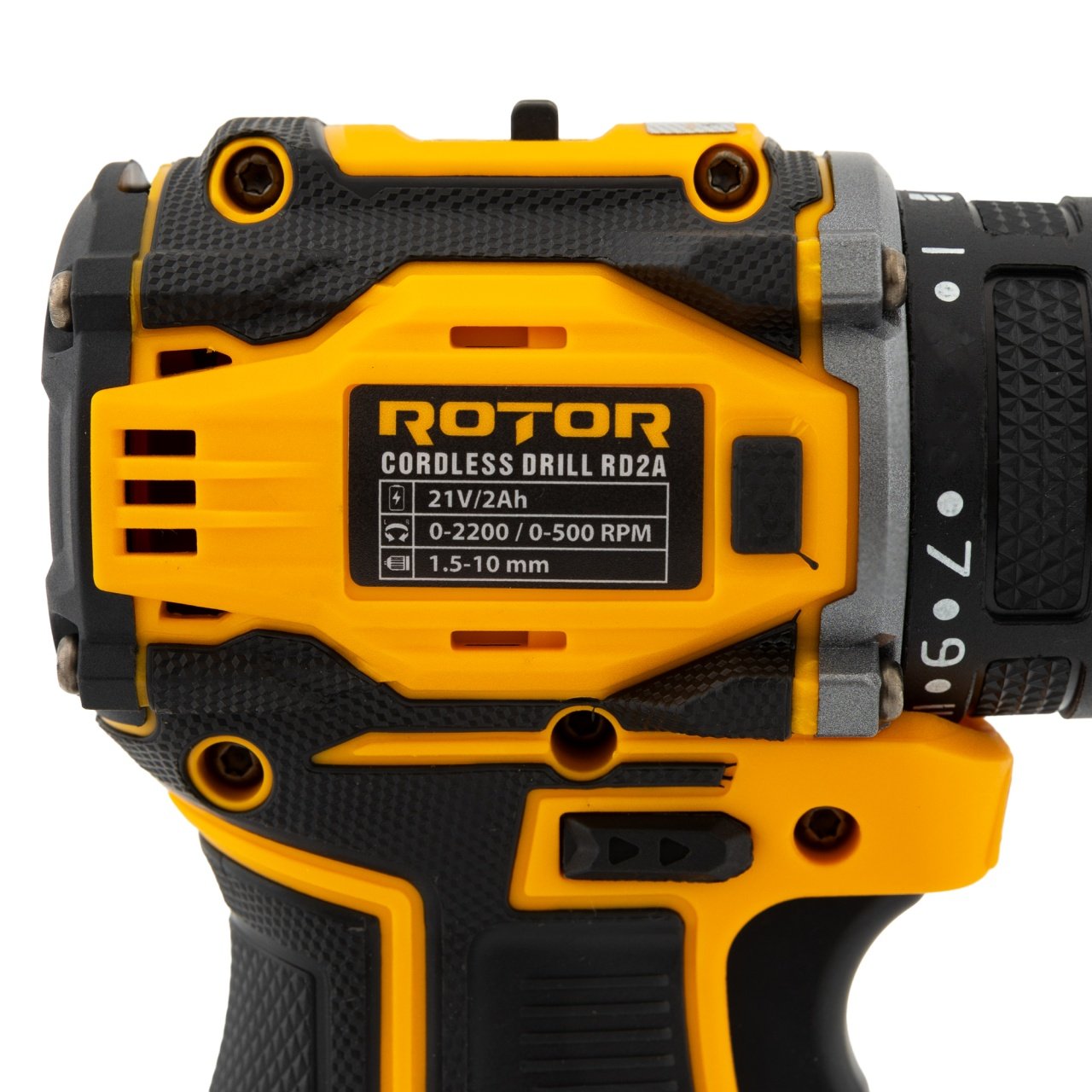ROTOR RD2A Акумулаторен безчетков винтоверт 21V, две батерии 21V/2Ah, метален патронник 06106249