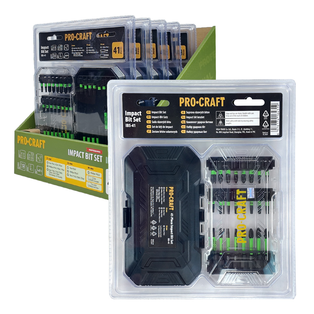 Комплект ударни накрайници PROCRAFT IBS-41, 41 бр