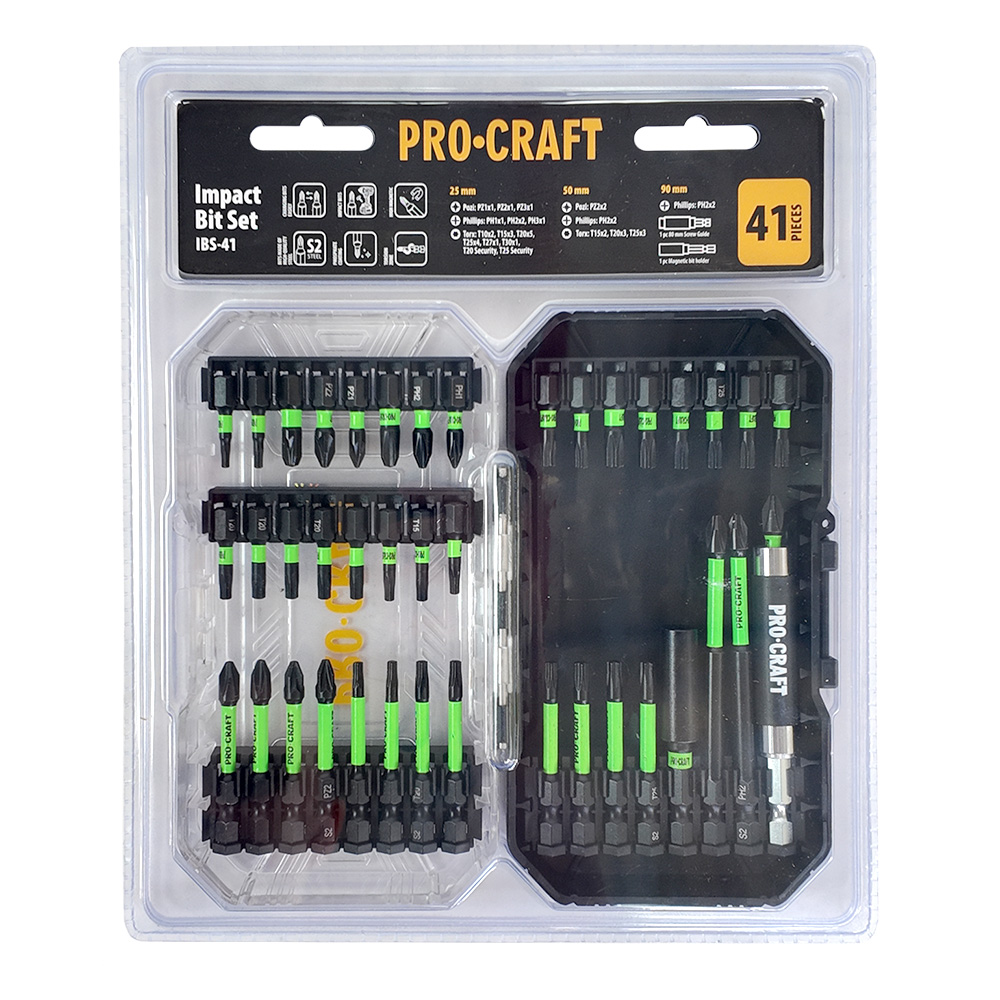 Комплект ударни накрайници PROCRAFT IBS-41, 41 бр