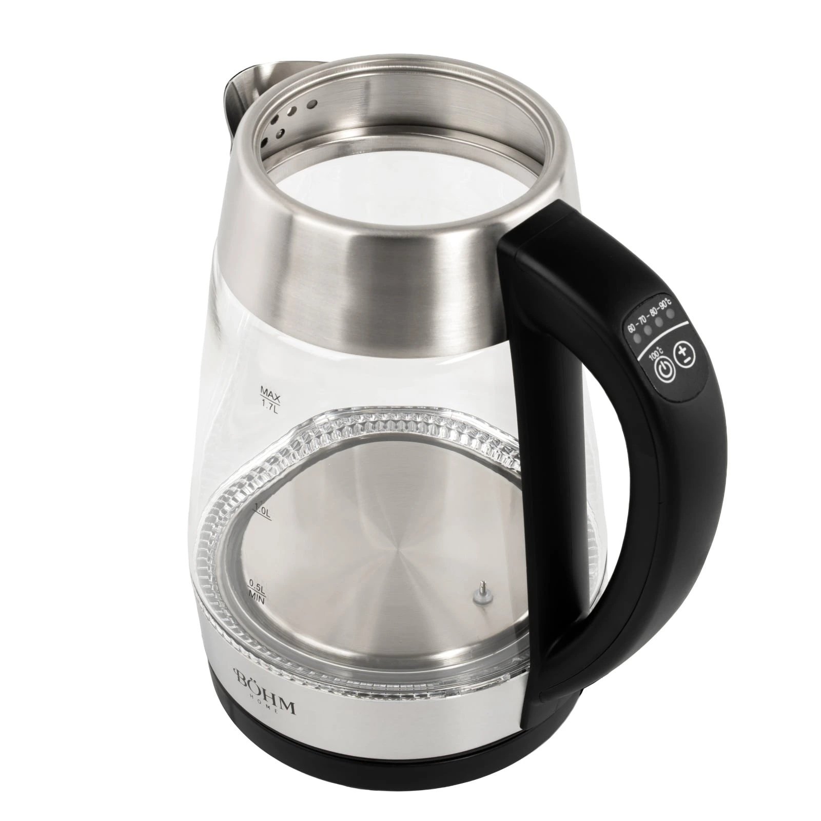 Електрическа кана за вода BÖHM BHB1703DT, 1850-2200W, 1.7 L