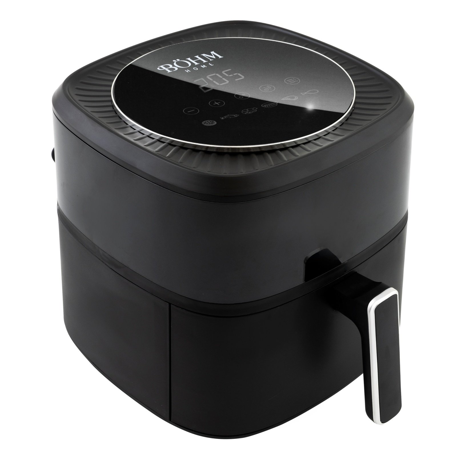 Фритюрник с горещ въздух BÖHM BDY-AF532R, 1400W, 6 л, 6 програми, цифрово управление