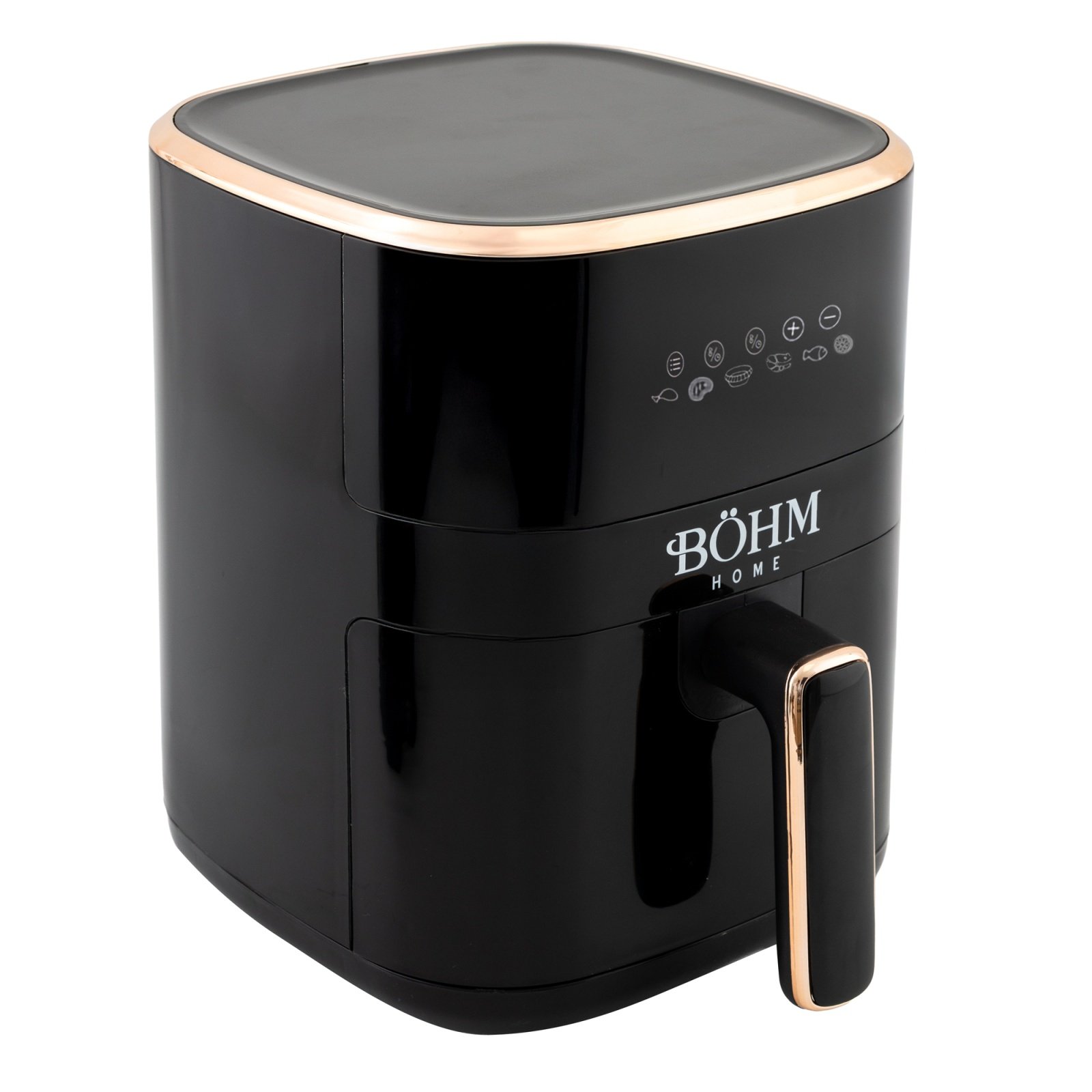 Фритюрник с горещ въздух BÖHM BDY-AF601R, 1200 W, 3 л, 6 програми, цифрово управление