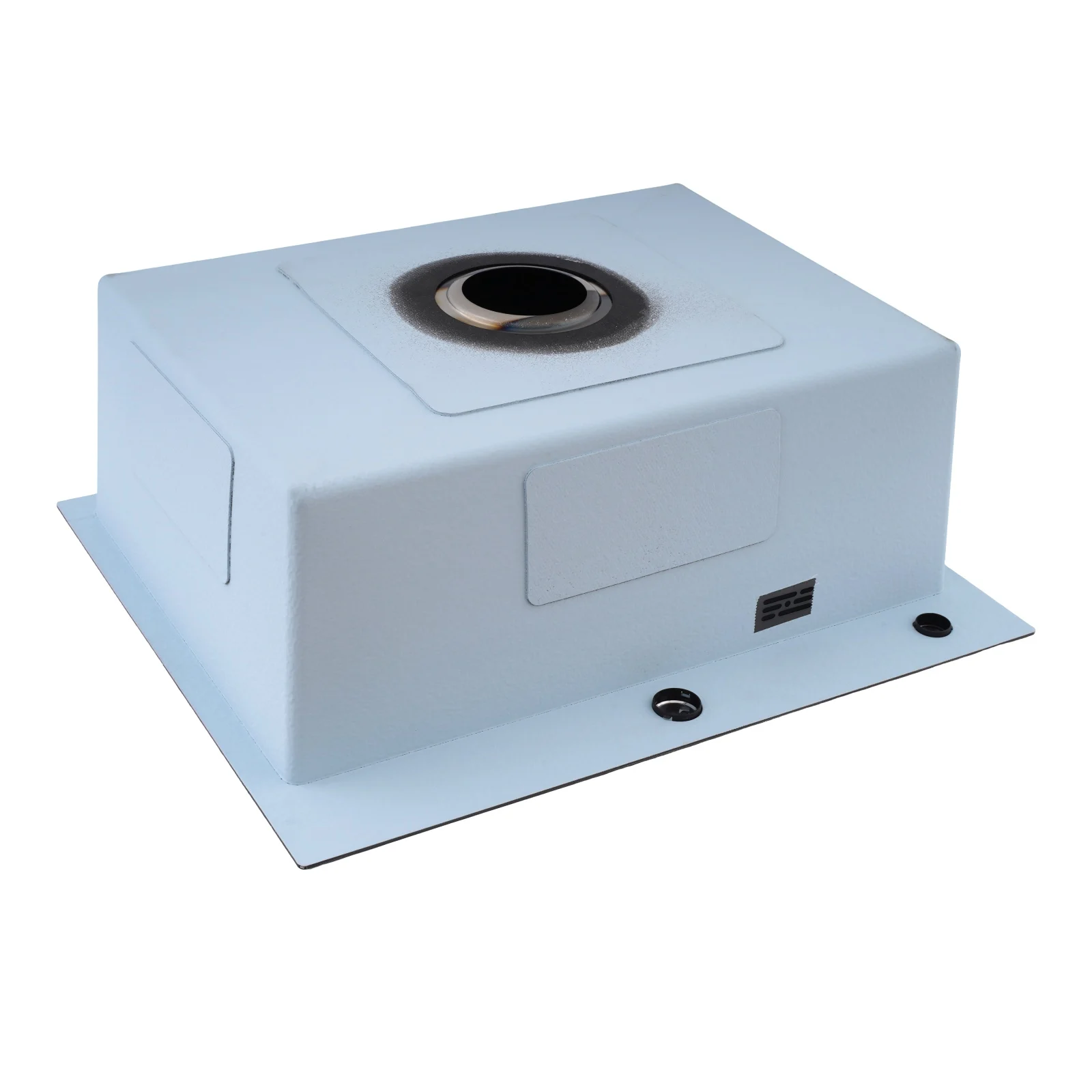 BOHM BH6050B Кухненска мивка, цвят Nano Black, SUS304 (3.0/0.8), от неръждаема стомана, 600x500x215 мм