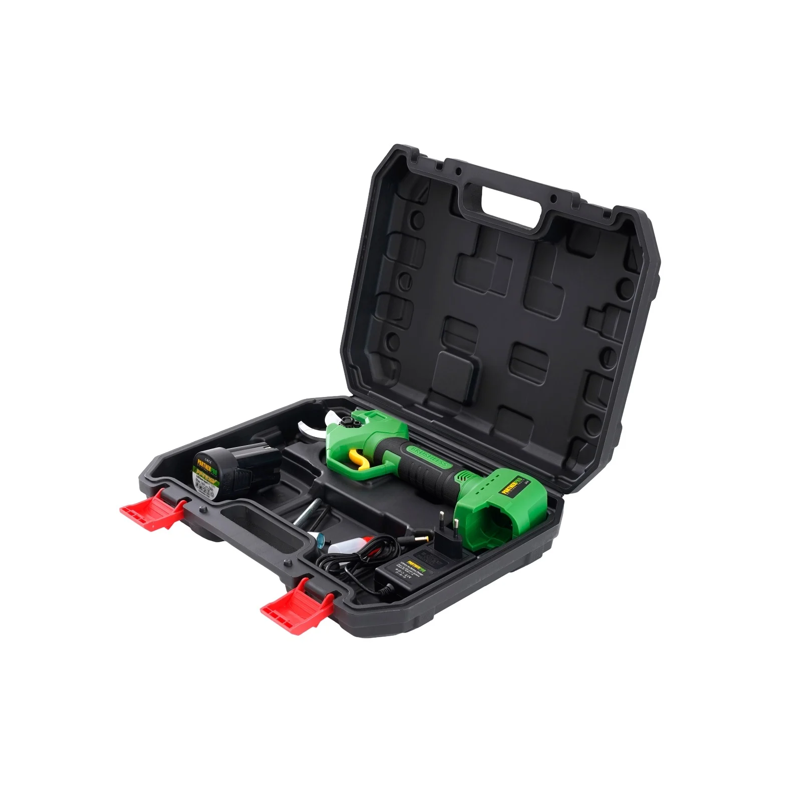 PARTNERPRO PP-FE16V акумулаторна градинска ножица, 16V/2Ah, 200Nm, до 25 мм