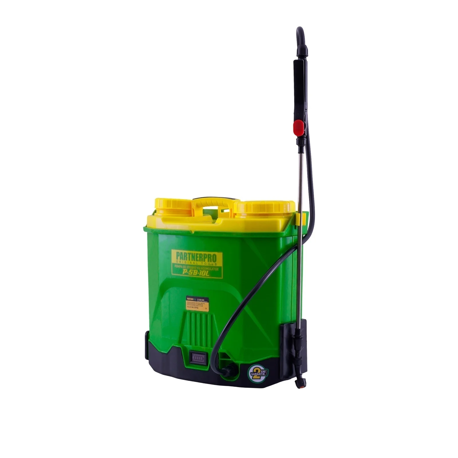 P-SB-10L PARTNERPRO Акумулаторна пръскачка 10 л, 21V, комплект с батерия 21V 2Ah и зарядно устройство