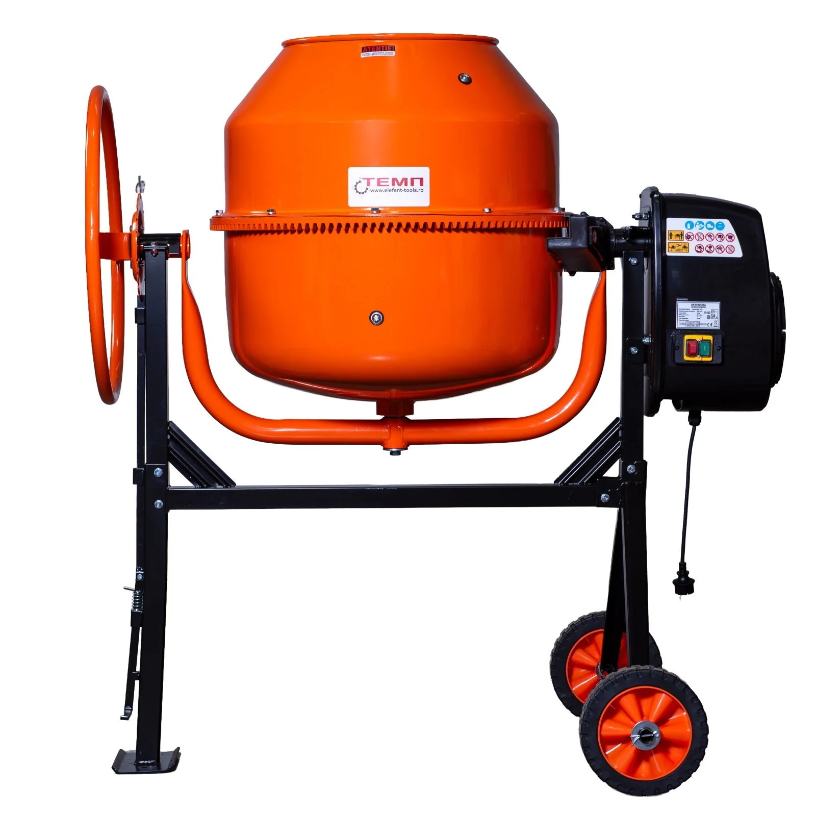 Бетонобъркачка ELEFANT HCM660, 205 л, 1250W, 26.6 об./мин. 04079101