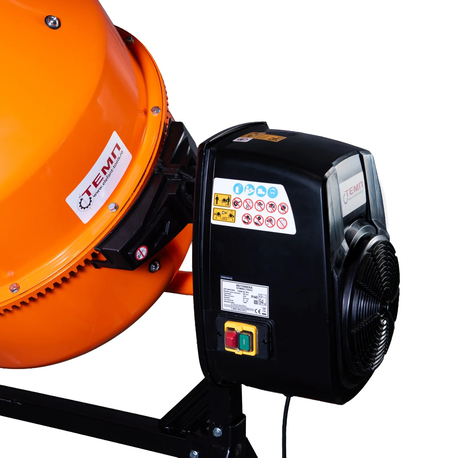 Бетонобъркачка ELEFANT HCM660, 205 л, 1250W, 26.6 об./мин. 04079101