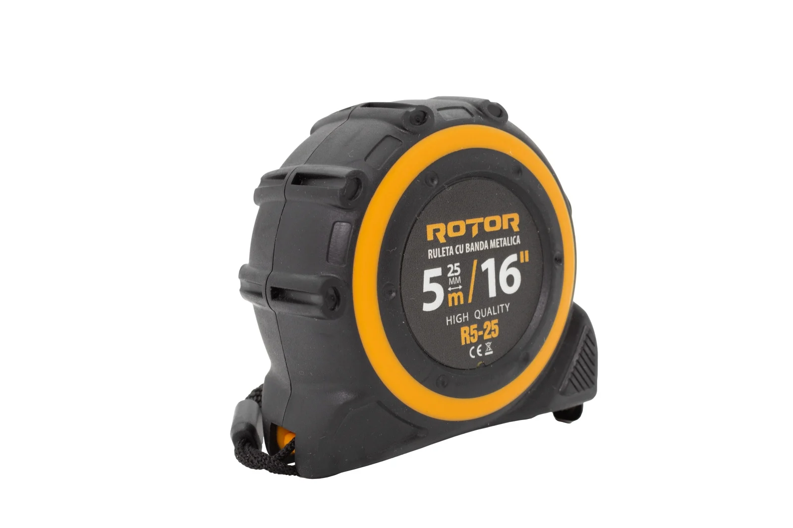 Ролетка ROTOR R5-25, 5 м x 25 мм, самозаключваща се, каишка за ръка