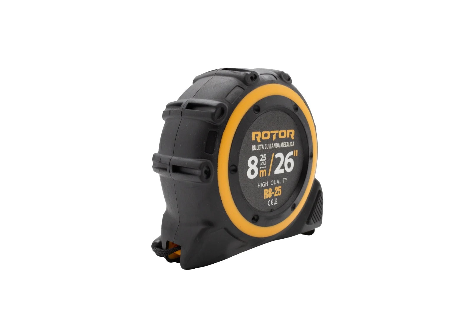 Ролетка ROTOR R8-25, 8 м x 25 мм, самозаключваща се, каишка за ръка