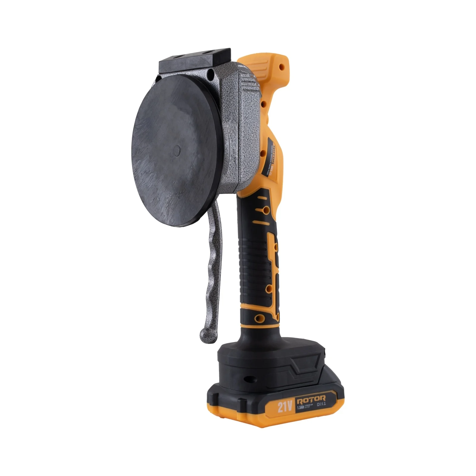 ROTOR RVV-21 Акумулаторна вибрираща вендуза за плочки, 21V, 130 мм, 70 кг, 2 бр батерия 21V/1.5Ah, зарядно, куфар