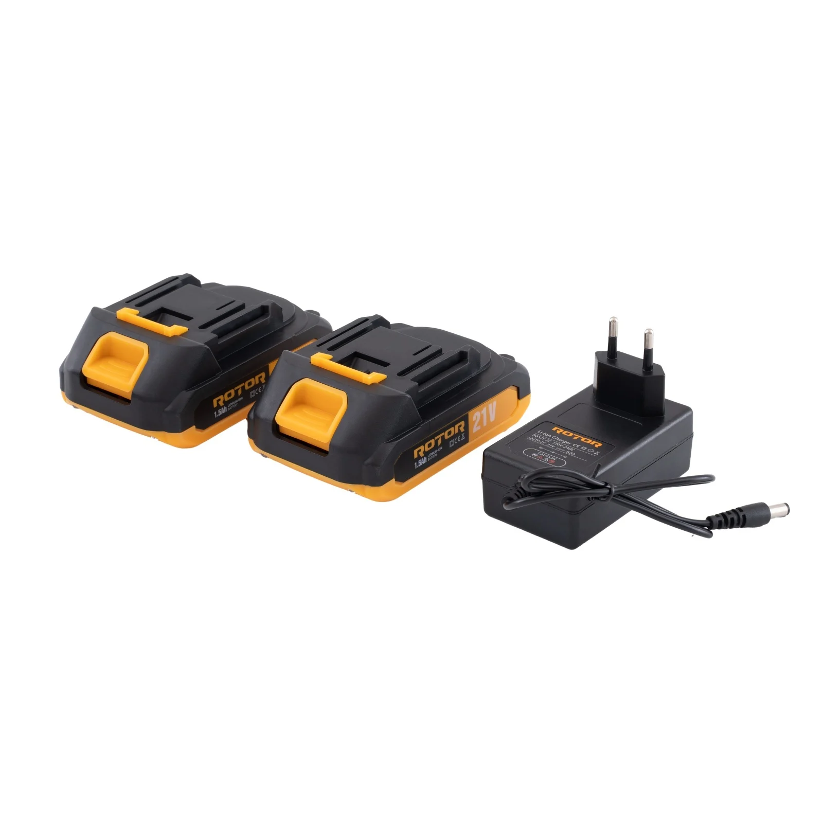ROTOR RVV-21 Акумулаторна вибрираща вендуза за плочки, 21V, 130 мм, 70 кг, 2 бр батерия 21V/1.5Ah, зарядно, куфар