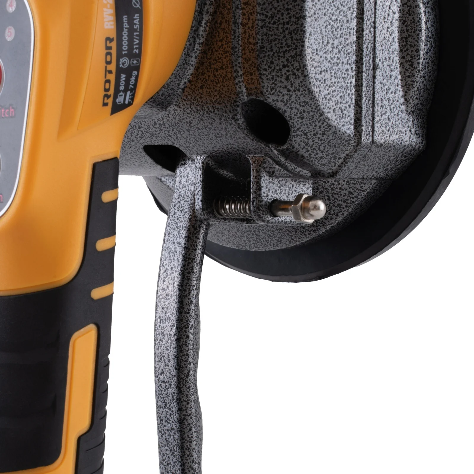 ROTOR RVV-21 Акумулаторна вибрираща вендуза за плочки, 21V, 130 мм, 70 кг, 2 бр батерия 21V/1.5Ah, зарядно, куфар