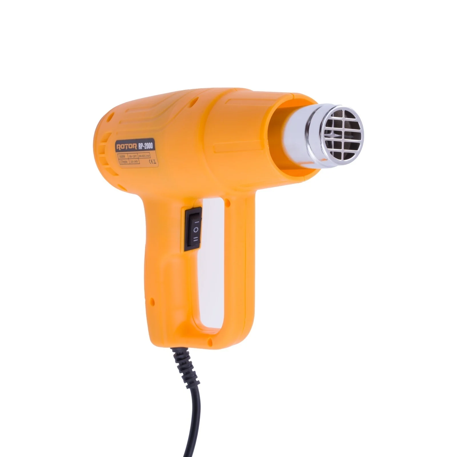RP-2000 пистолет за горещ въздух, 1600 W, 300–520°C, ROTOR
