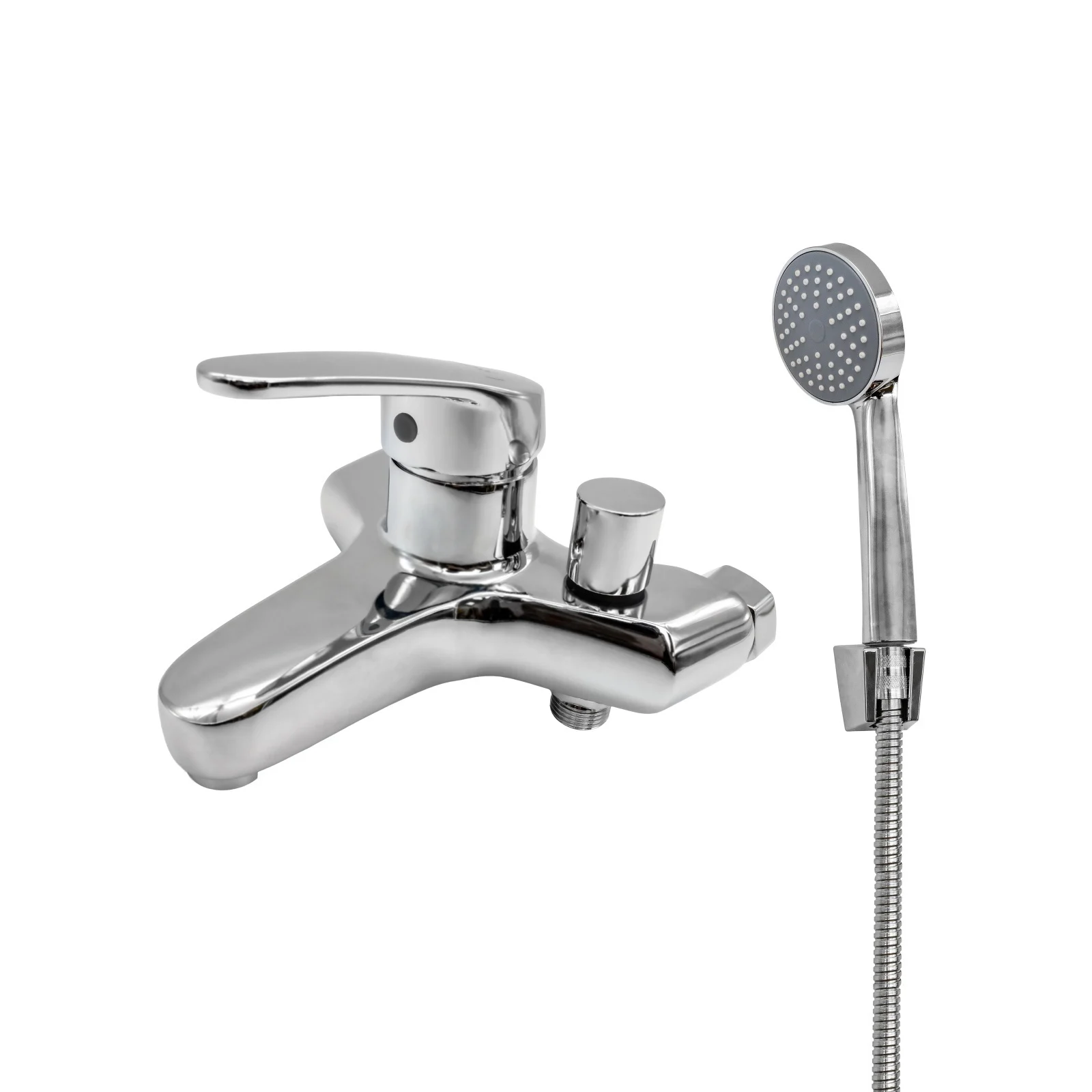FL BC-203ZC, Смесител за баня с душ слушалка, хром, FLOW