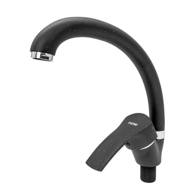 FL UF-MD275ZB, Кухненски смесител, черен/хром, FLOW