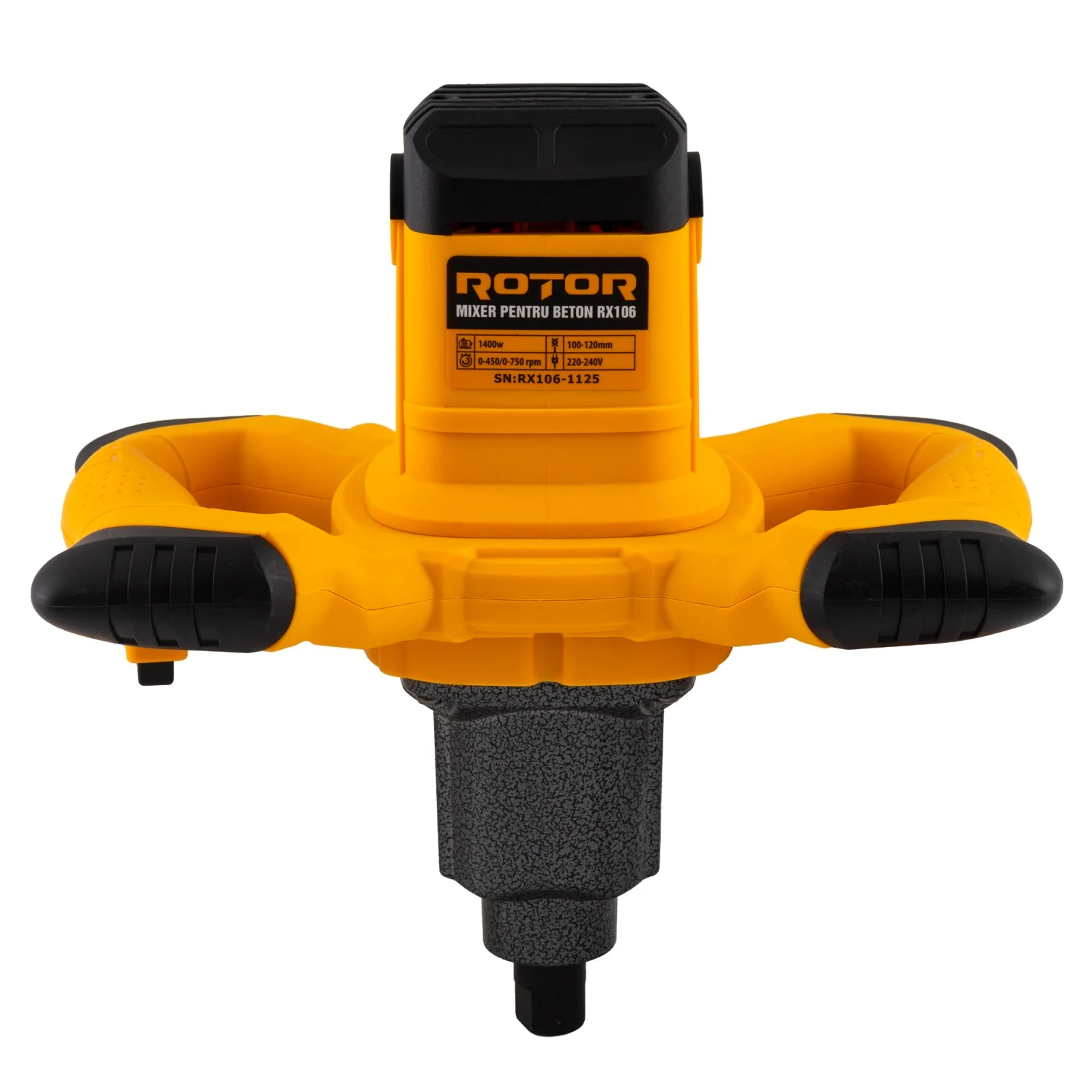 ROTOR RX106 Ел. миксер за бетон и строителни смеси, 1400 W, 0-750 об/мин.