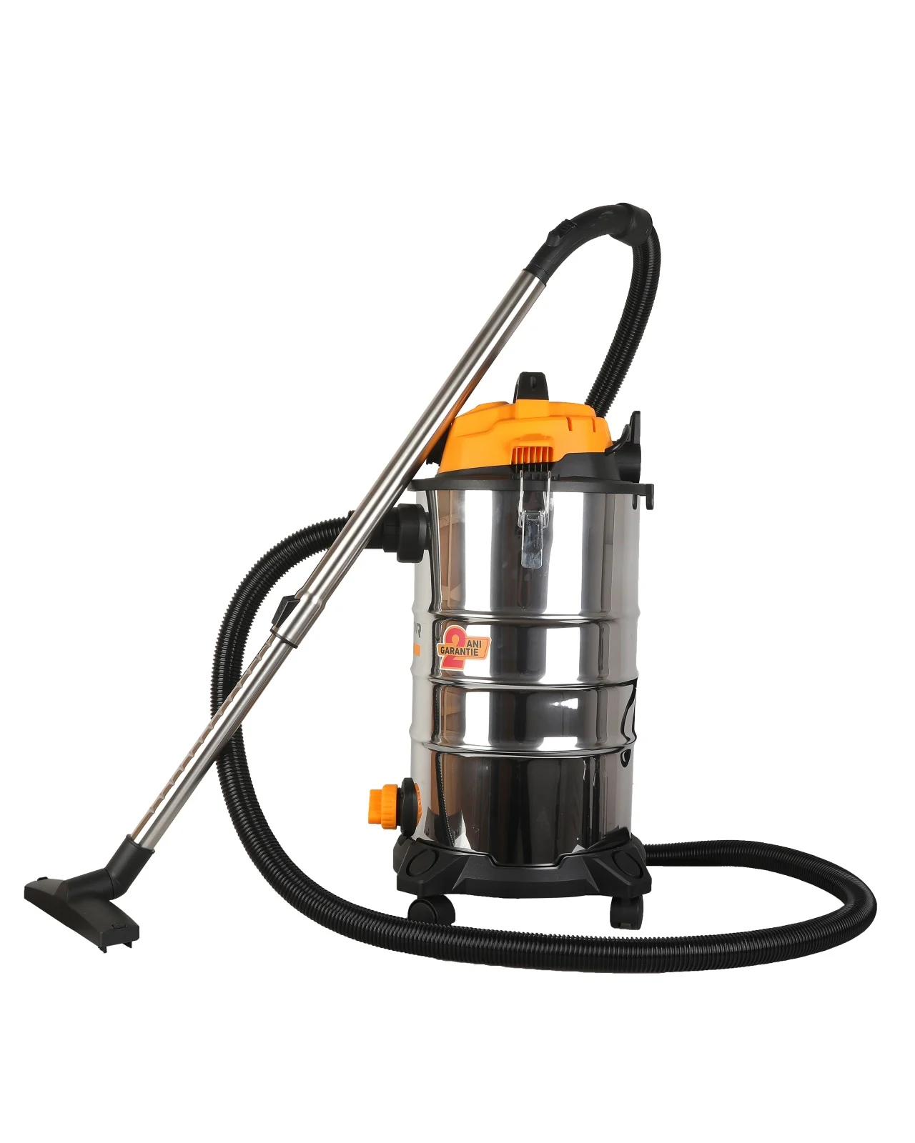 RUM-30 ROTOR Прахосмукачка за мокро и сухо почистване, 1400 W, 30 Л, 21 kPa, 5 метра кабел