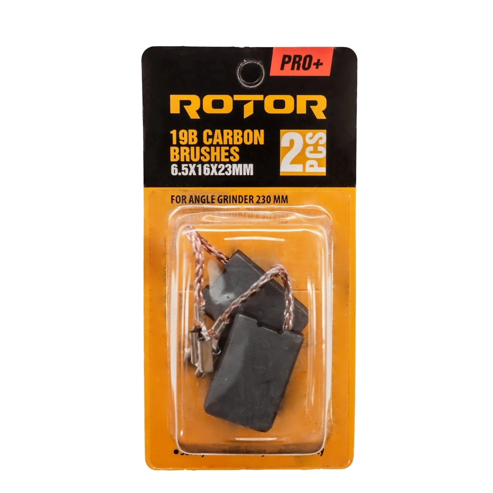 Графитени четки, 6.5x16x23 мм, за ъглошлайф 230, 5 комплекта / 10 броя, ROTOR 19B