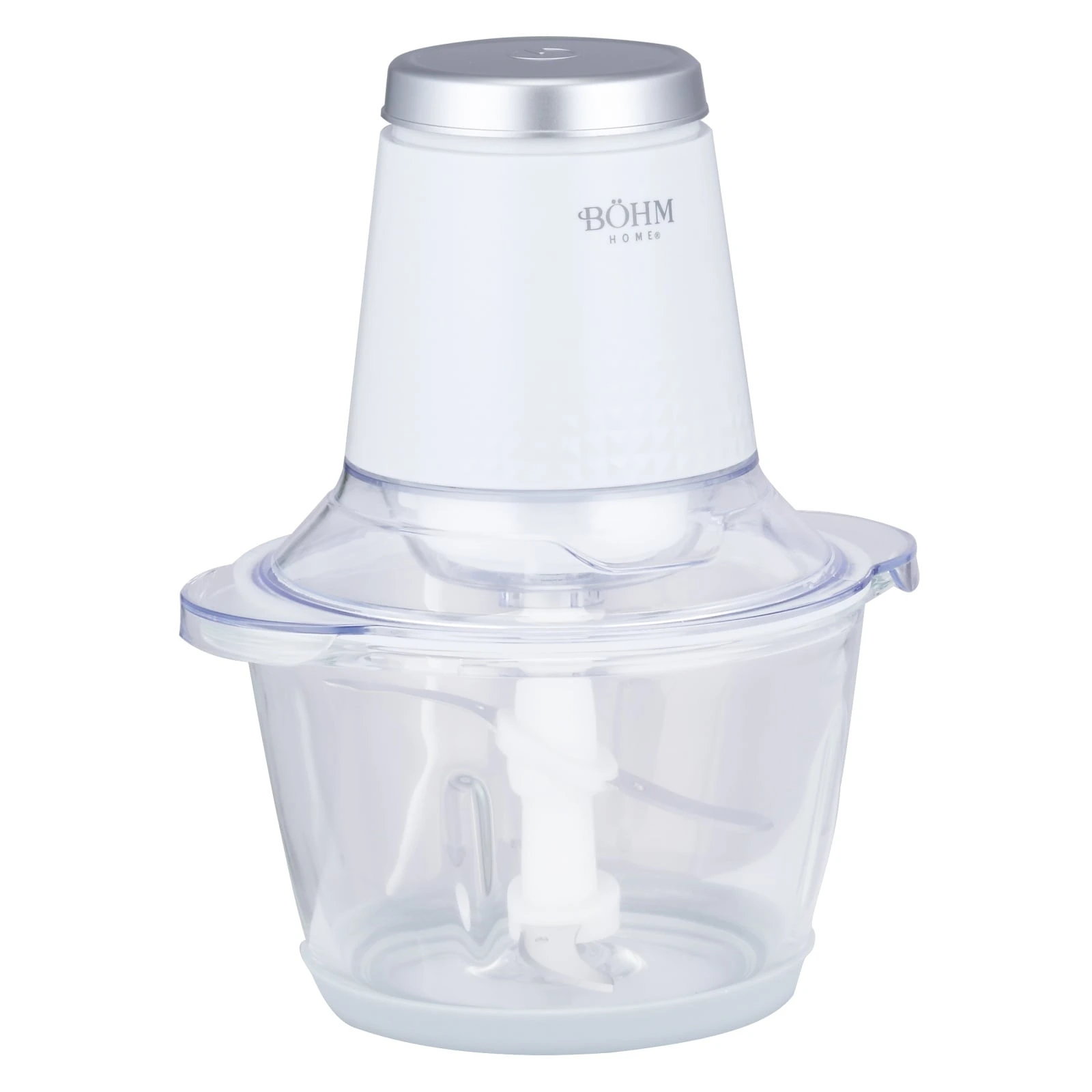 Електрическа резачка за храна Bohm Home BFCG40W12, 400W, стъклена купа 1.2 L, 4 ножа
