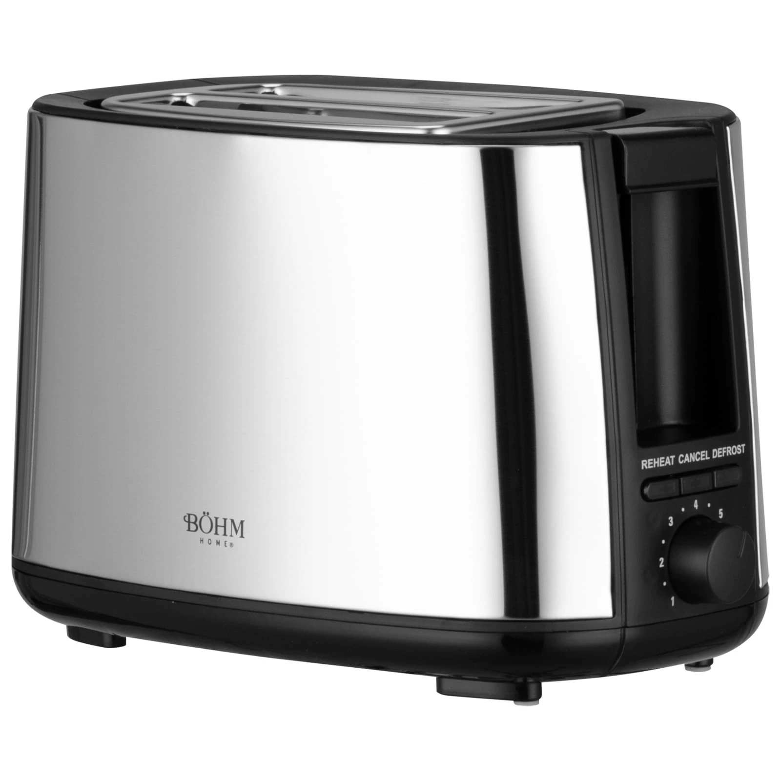 BTM75HS BÖHM HOME Тостер, 650-750W, 7 степени, неръждаема стомана, хром