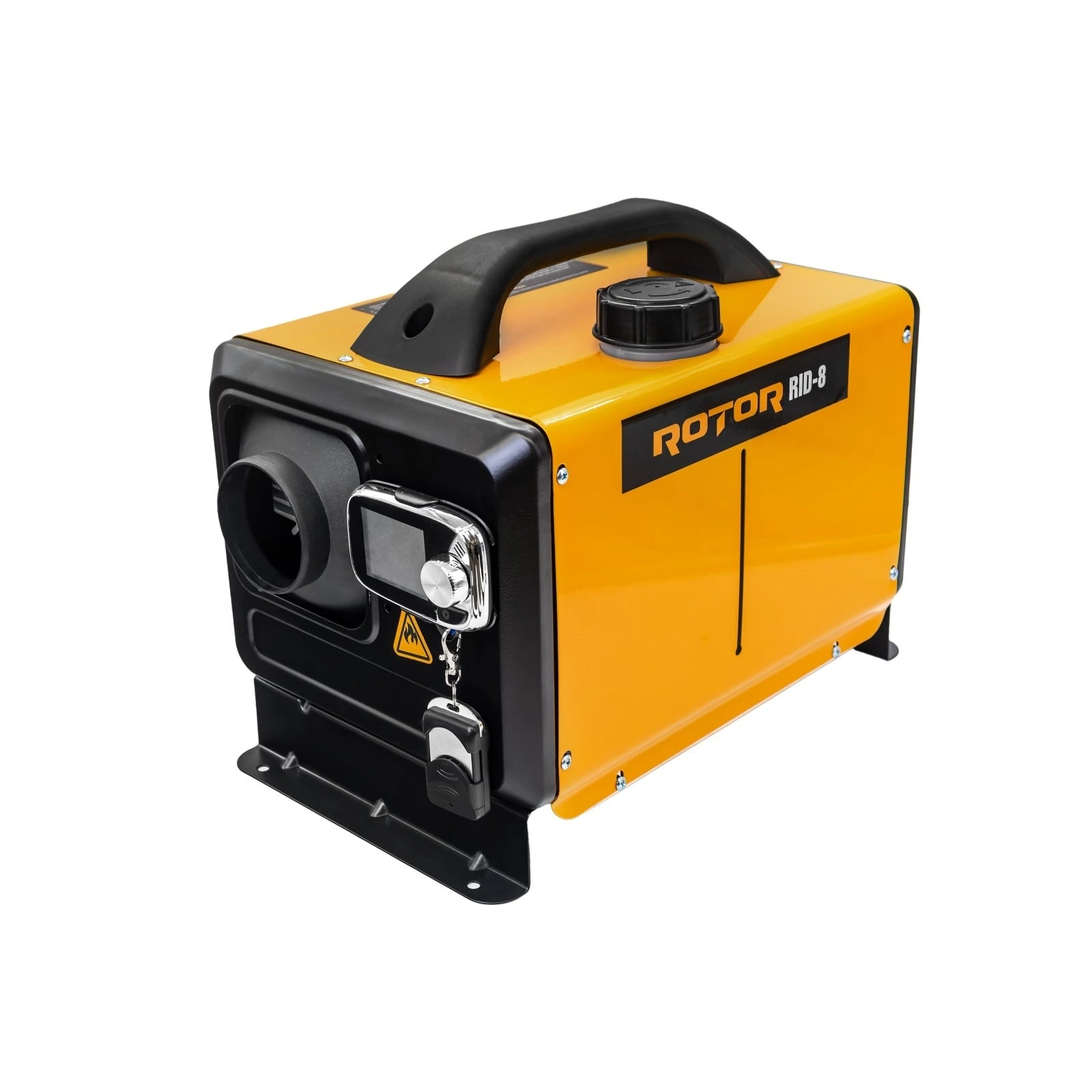 ROTOR RID-8 Суха дизелова печка за автомобили 8 kW, 5 л резероар, 12V/24V/230V, 1 изход за въздух, LCD контролер, дистанционно
