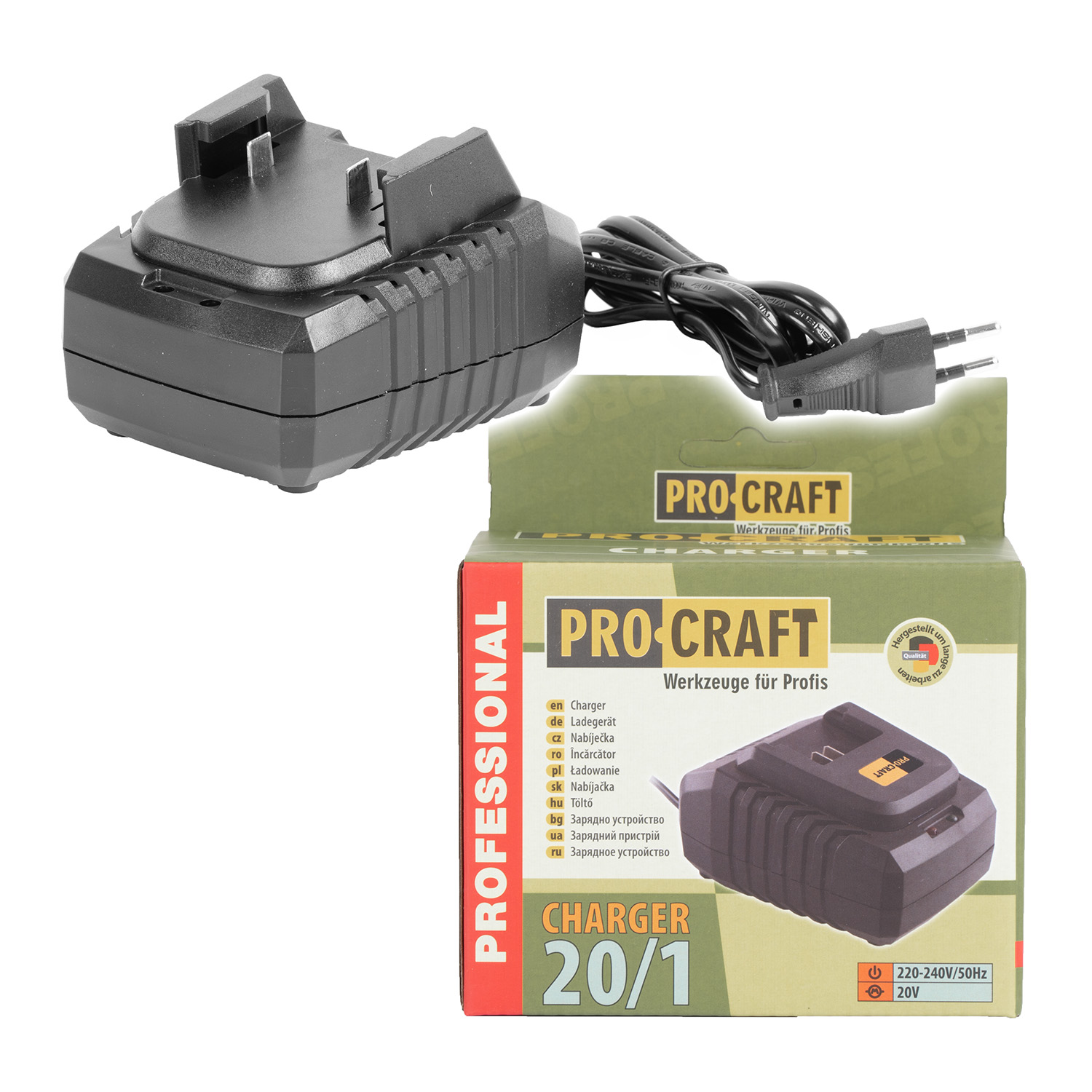 20/1 Зарядно единично 20V, Procraft Charger