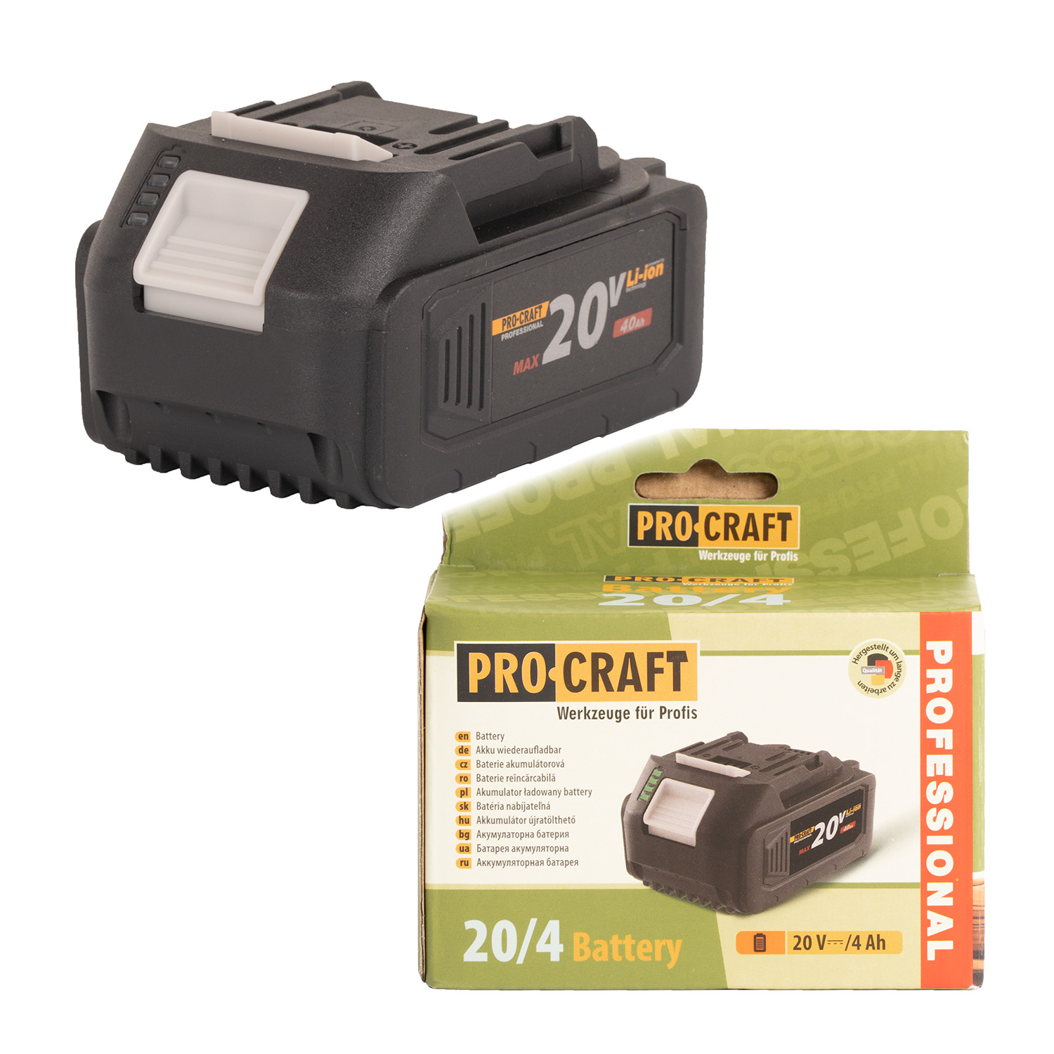 Батерия Procraft 20V, 4Ah - 20/4