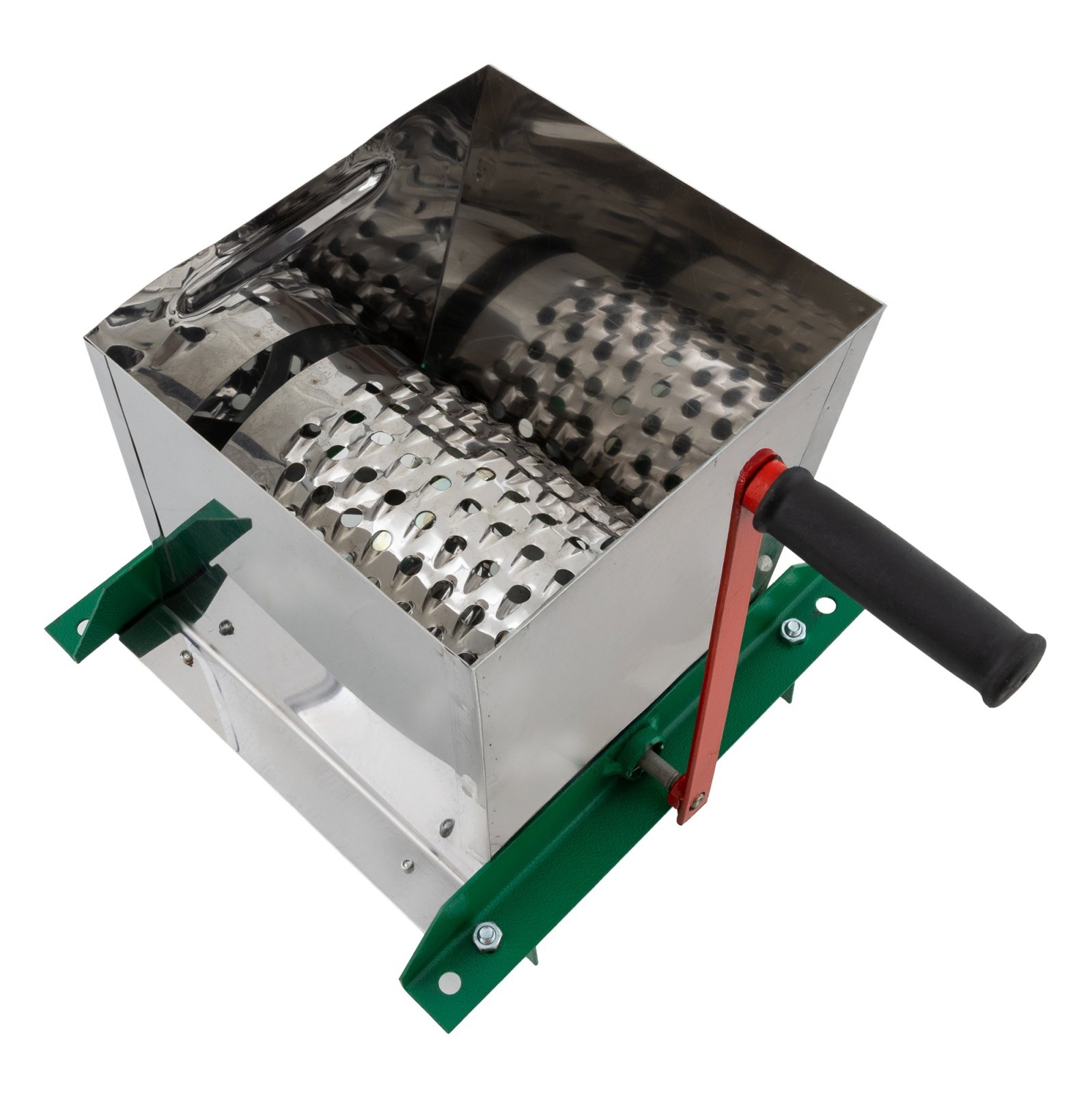 Мелачка за плодове Koza-Nova MINI Total Inox с барабан, ръчна, произведена в Украйна
