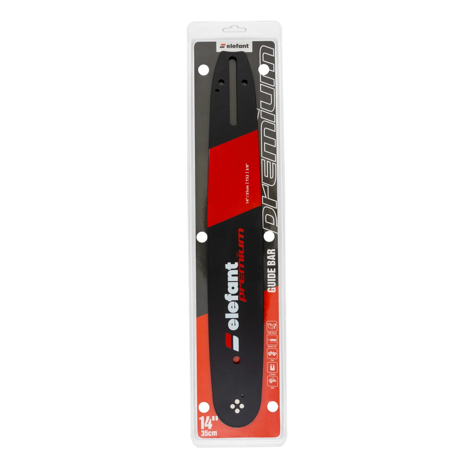 Шина за верижен трион Elefant PREMIUM 14″, 52 звена, стъпка 3/8