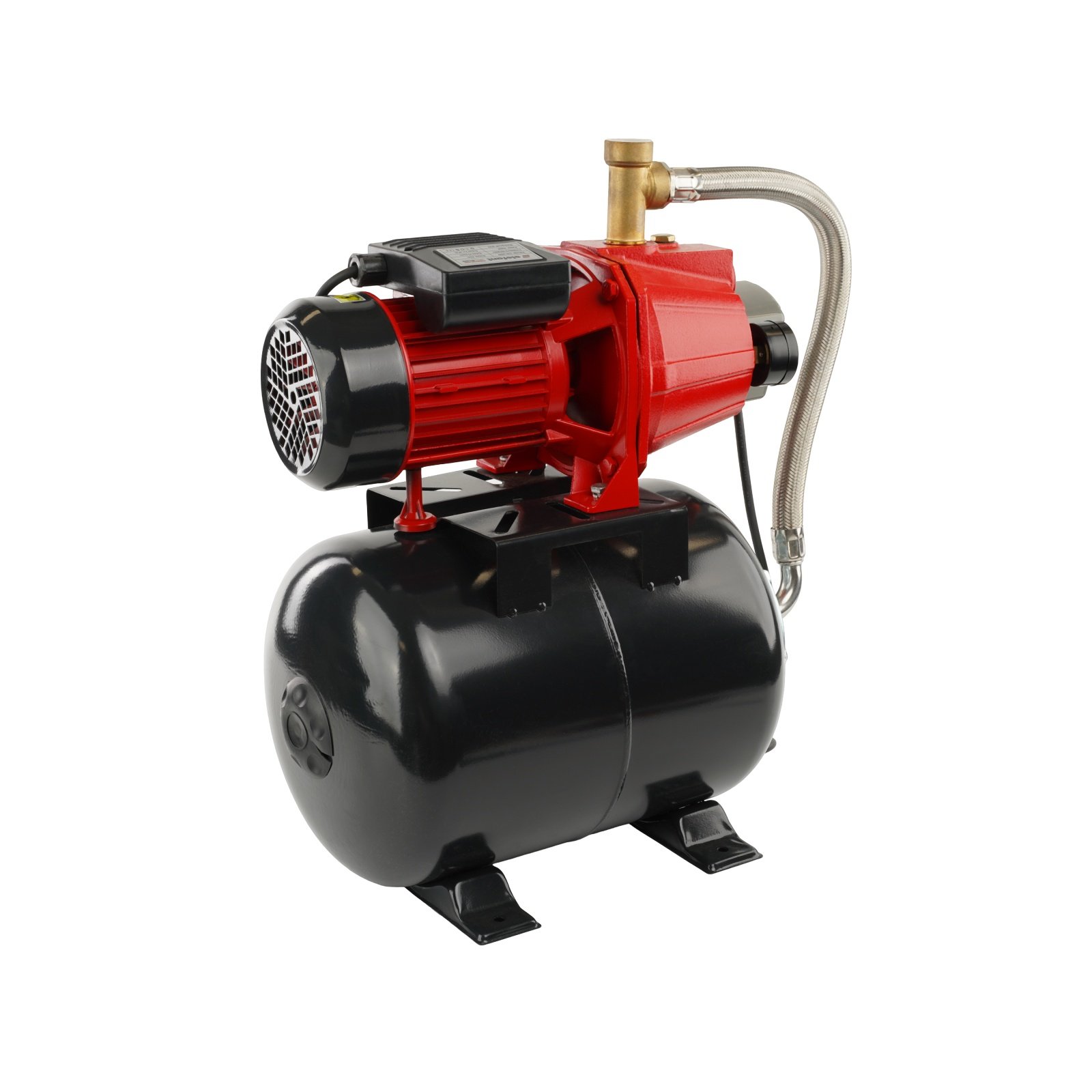 AQUATIC AUTOJET80S Хидрофорна помпа с цилиндричен съд, 550 W двигател с медна намотка, 50 л./мин., TANK 25 L, STAINLESS STEEL 08058126
