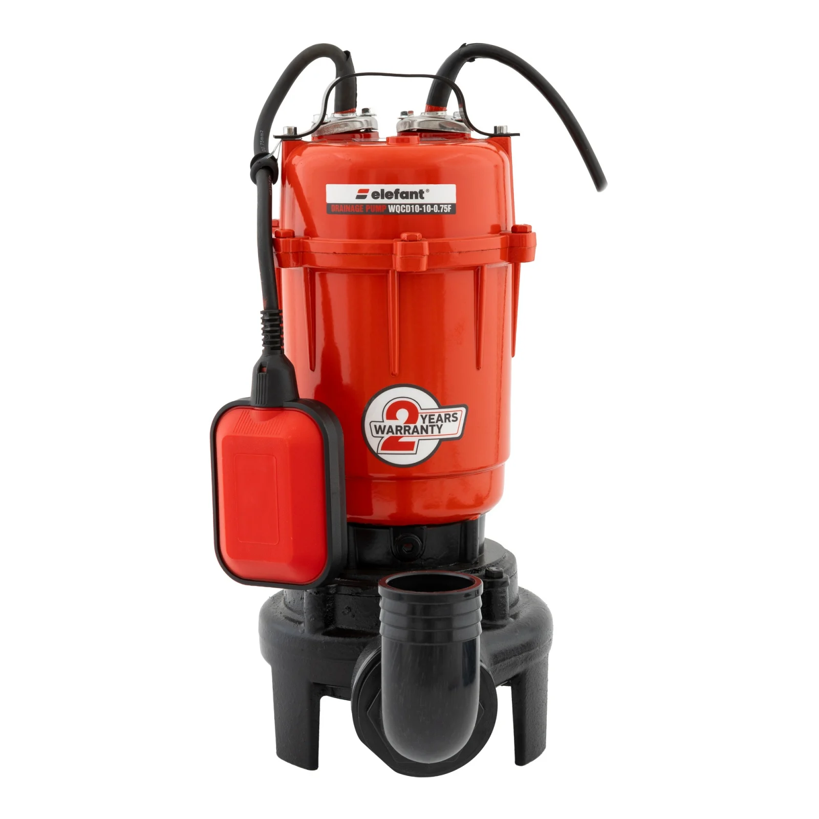 Elefant WQCD10-10-0.75F Дренажна помпа за мръсна вода Elefant Aquatic - 750W, 1 к.с, 180л/мин, 10 метра + Ножове