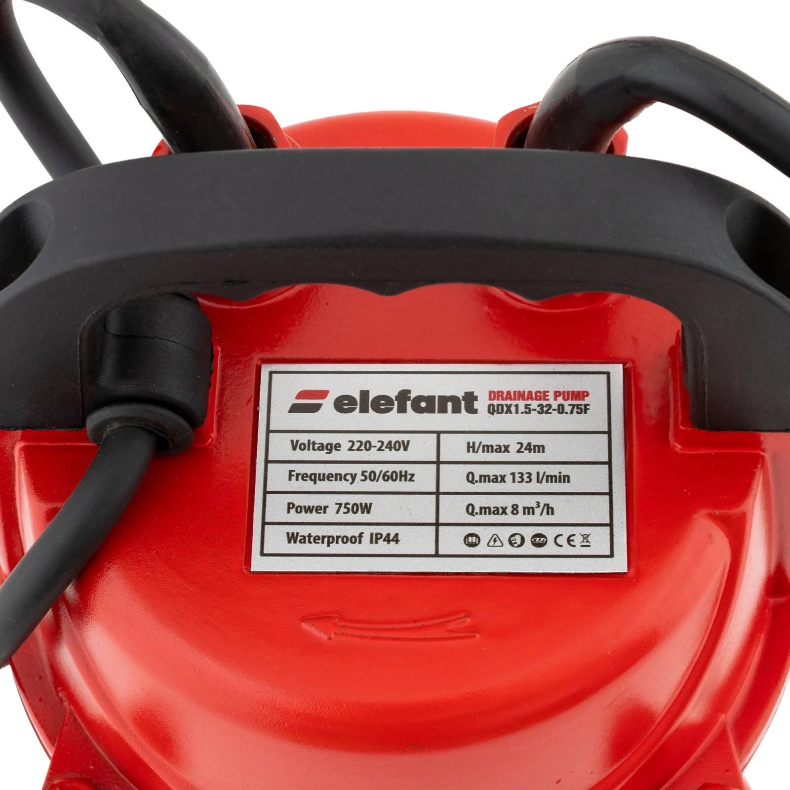 AQUATIC QDX1.5-32-0.75F Дренажна помпа за вода Elefant Aquatic – 750W 50л/мин 1.2kW, 25 л./мин.