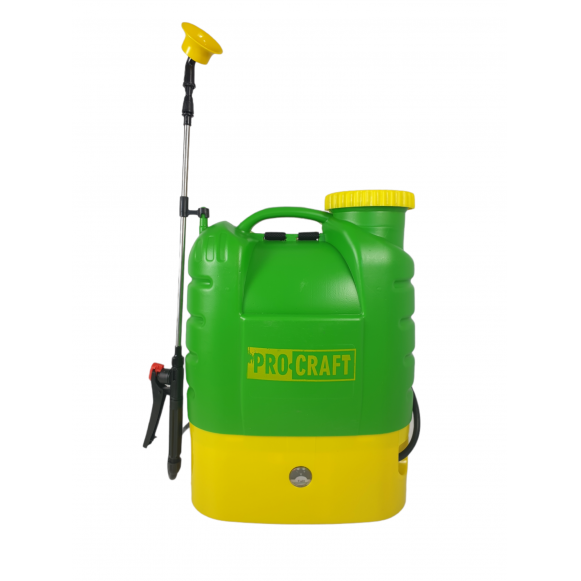 AS16L Акумулаторна пръскачка 16 л. PROCRAFT, 12V/8Ah, 3 вида дюзи