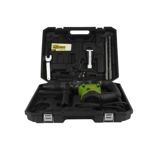 PROCRAFT BH2350 Перфоратор 1600W, 10J, SDS MAX, 0-630 об/мин, диаметър пробиване в бетон 40 мм, тегло 7.2 кг.